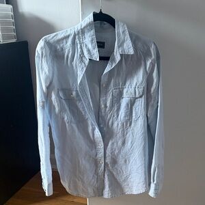 Express Women’s Light Blue Button up Shirt